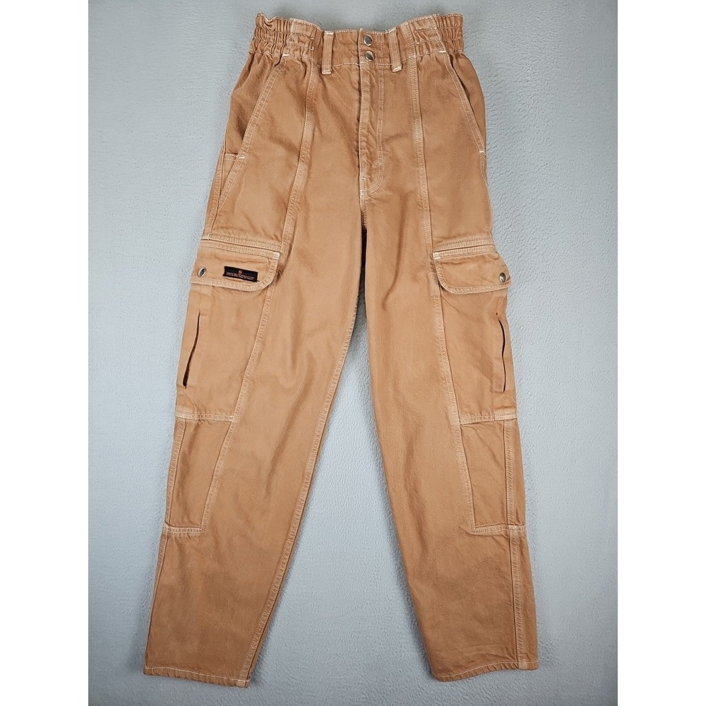 BDG Jeans Women's Size 25x28 Brown Relaxed Skate Cargo Denim‎ Street Grunge